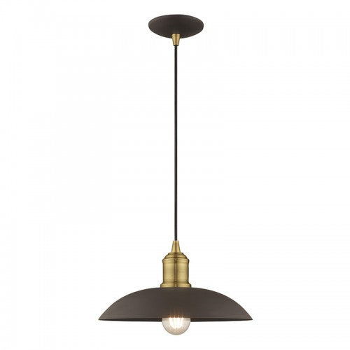 Metal Shade Mini Pendants 1 Light Bronze Mini Pendant, Lighting, Laura of Pembroke