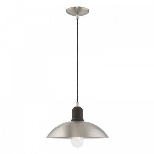 Metal Shade Mini Pendants 1 Light Brushed Nickel Mini Pendant, Lighting, Laura of Pembroke