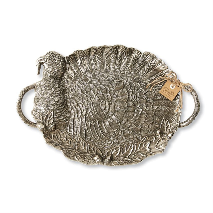 Metal Turkey Serving Tray, Gifts, Mud Pie, Laura of Pembroke