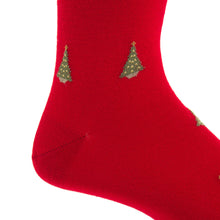 RED W/CHRISTMAS TREE MC SOCK