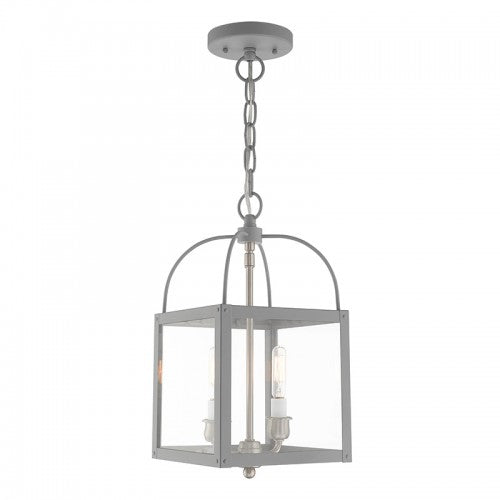 Milford 2 Light Nordic Gray Convertible Mini Pendant/Ceiling Mount, Lighting, Laura of Pembroke