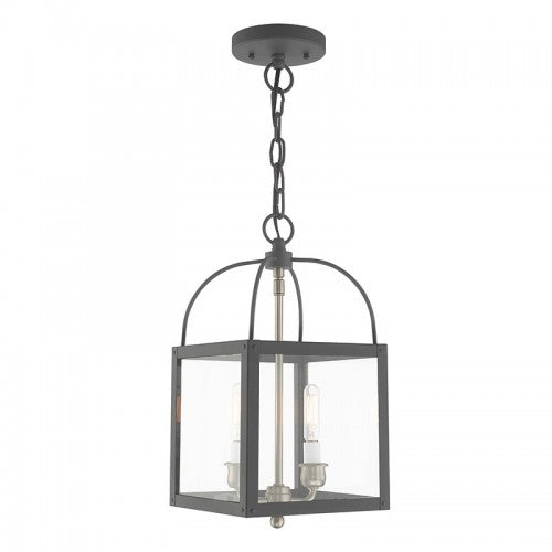 Milford 2 Light Scandinavian Gray Convertible Mini Pendant/Ceiling Mount, Lighting, Laura of Pembroke