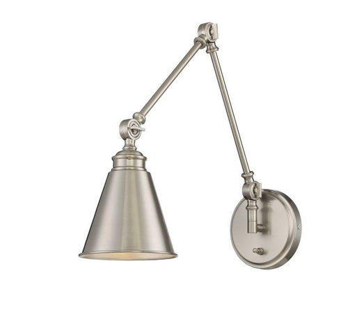 Morland 1 Light Adjustable Sconce with Plug