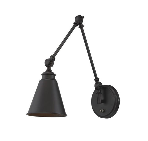 Morland 1 Light Adjustable Sconce with Plug