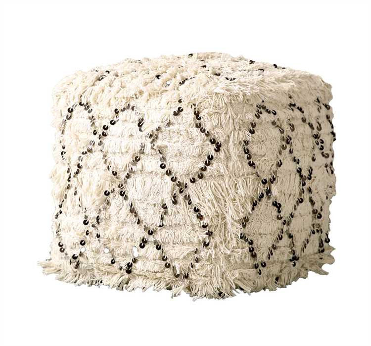 Moroccan Sequined Pouf, Home Accessories, Laura of Pembroke