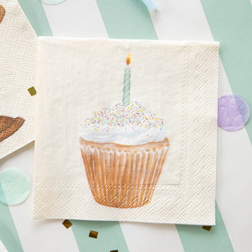 CUPCAKE COCKTAIL NAPKIN S/20