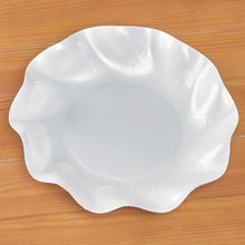 WAVY SALAD PLATE PEARLY WHITE 8 PACK