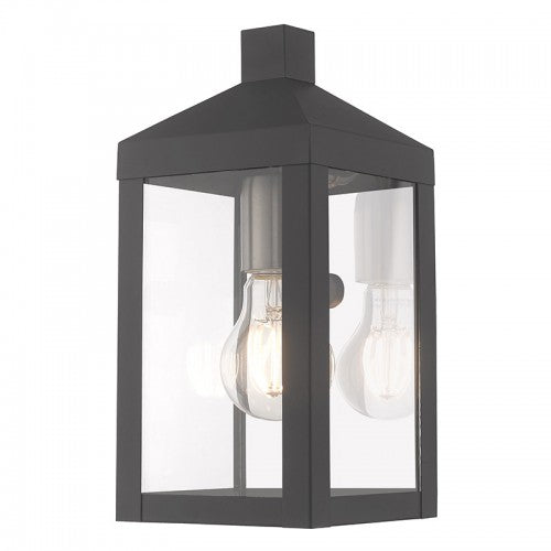 Nyack 1 Light Scandinavian Gray Wall Lantern, Lighting, Laura of Pembroke