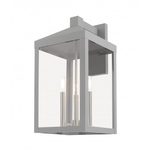 Nyack 3 Light Nordic Gray Wall Lantern, Lighting, Laura of Pembroke