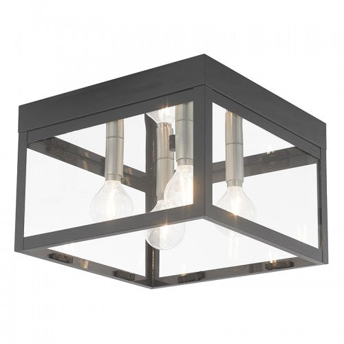 Nyack 4 Light Scandinavian Gray Ceiling Mount, Lighting, Laura of Pembroke
