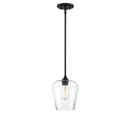 Octave 1 Light Black Mini Pendant