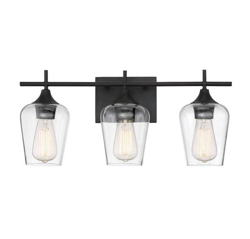 OCTAVE 3 LIGHT VANITY BAR, ENGLISH BRONZE
