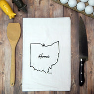 Ohio Home State Tea Towel