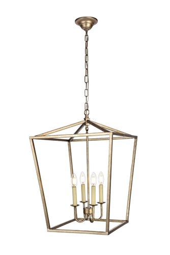 Open Lantern Vintage Silver 4 Light Chandelier, Lighting, Laura of Pembroke