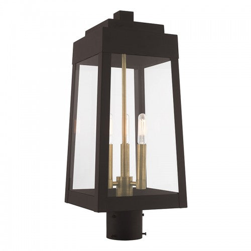 Oslo 3 Light Bronze Post Top Lantern, Lighting, Laura of Pembroke
