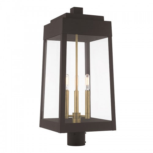 Oslo 3 Light Bronze Post Top Lantern, Lighting, Laura of Pembroke