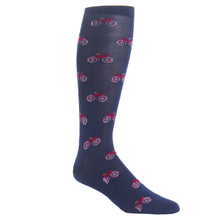 CLASSIC NAVY RED BIKE OTC SOCK