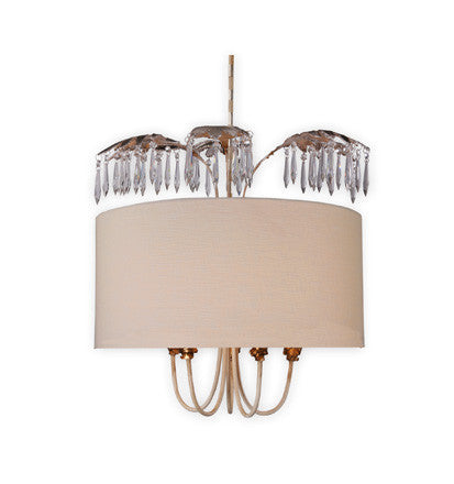 Linen Drum Pendant, Lighting, Laura of Pembroke