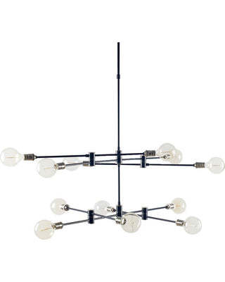 Palos 12 Light Satin Nickel Chandelier, Lighting, Laura of Pembroke