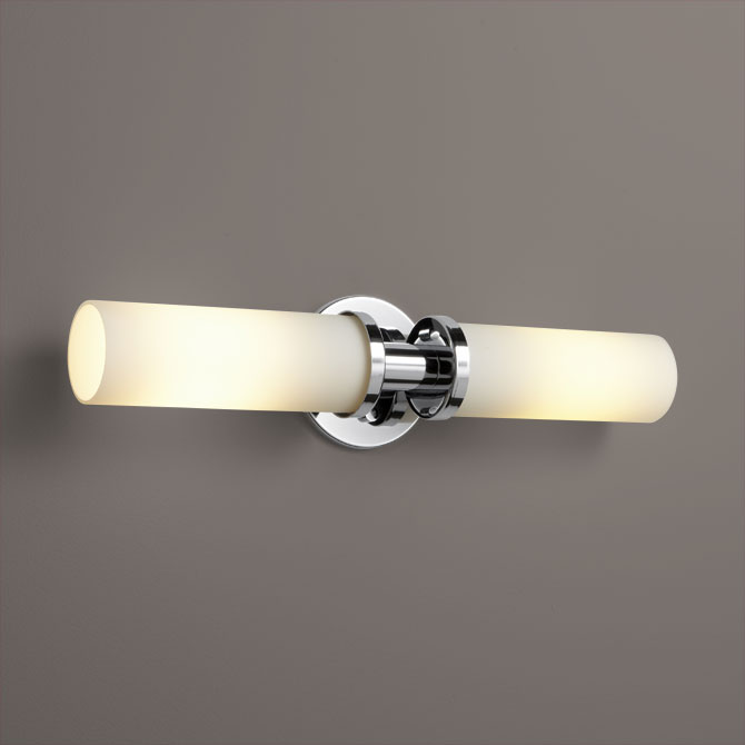 Pebble Polished Chrome Vanity Light