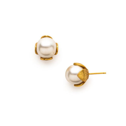 Gold Pearl Penelope Stud, Women's Accessories, Julie Vos, Laura of Pembroke