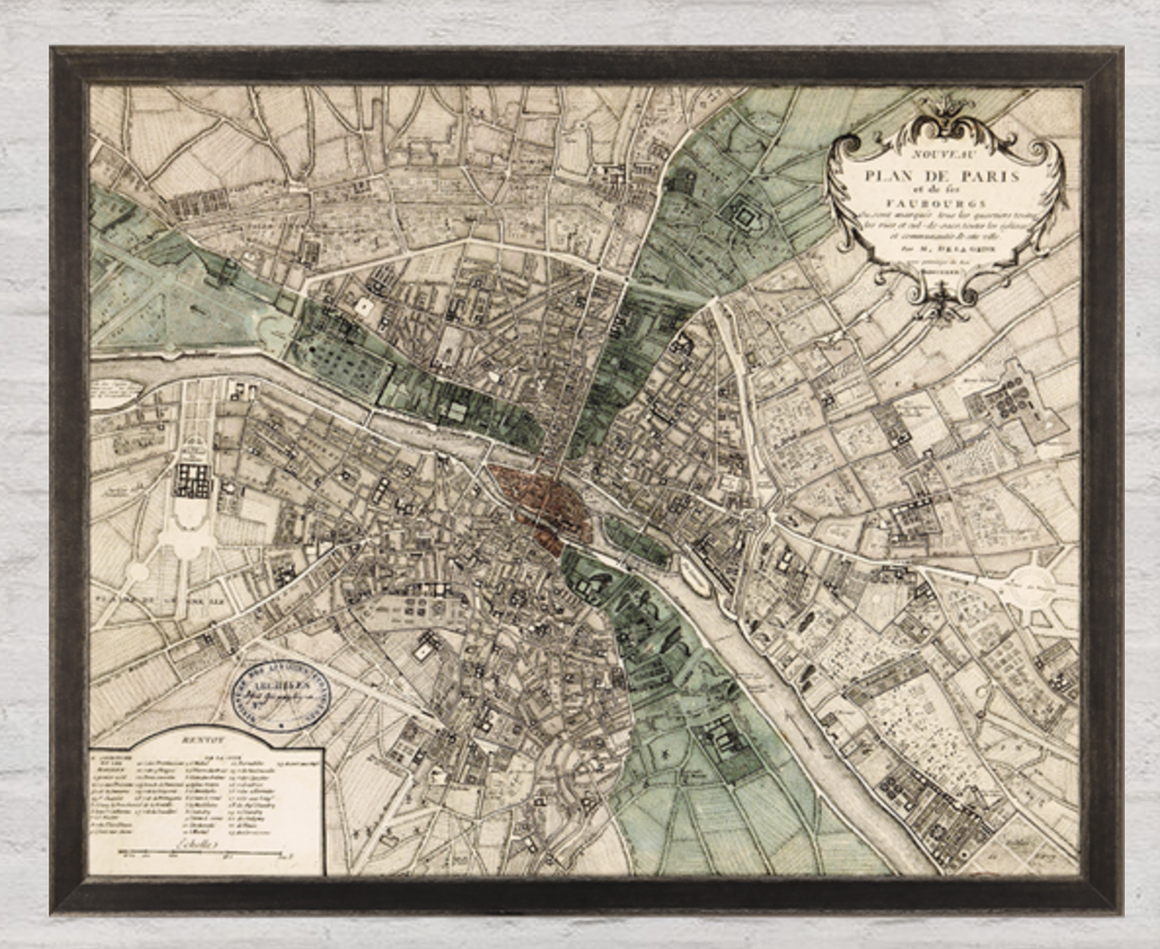 PLAN DE PARIS 45X55