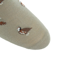 TAUPE W/QUAIL WOOL MC SOCK