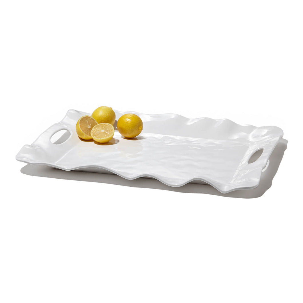 Melamine Havana Rectangular Long Platter, White, Gifts, Beatriz Ball, Laura of Pembroke