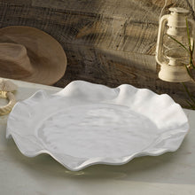 MELAMINE HAVANA RND PLATTER WHITE