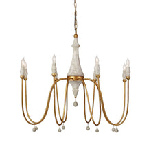 CLAY CHANDELIER, GOLD