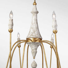 CLAY CHANDELIER, GOLD