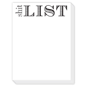 'Shit List' Vertical Slab Pad