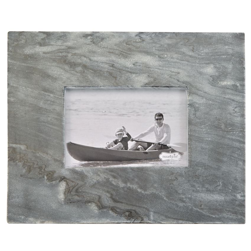 SMALL GRAY MARBLE RAW EDGE FRAME