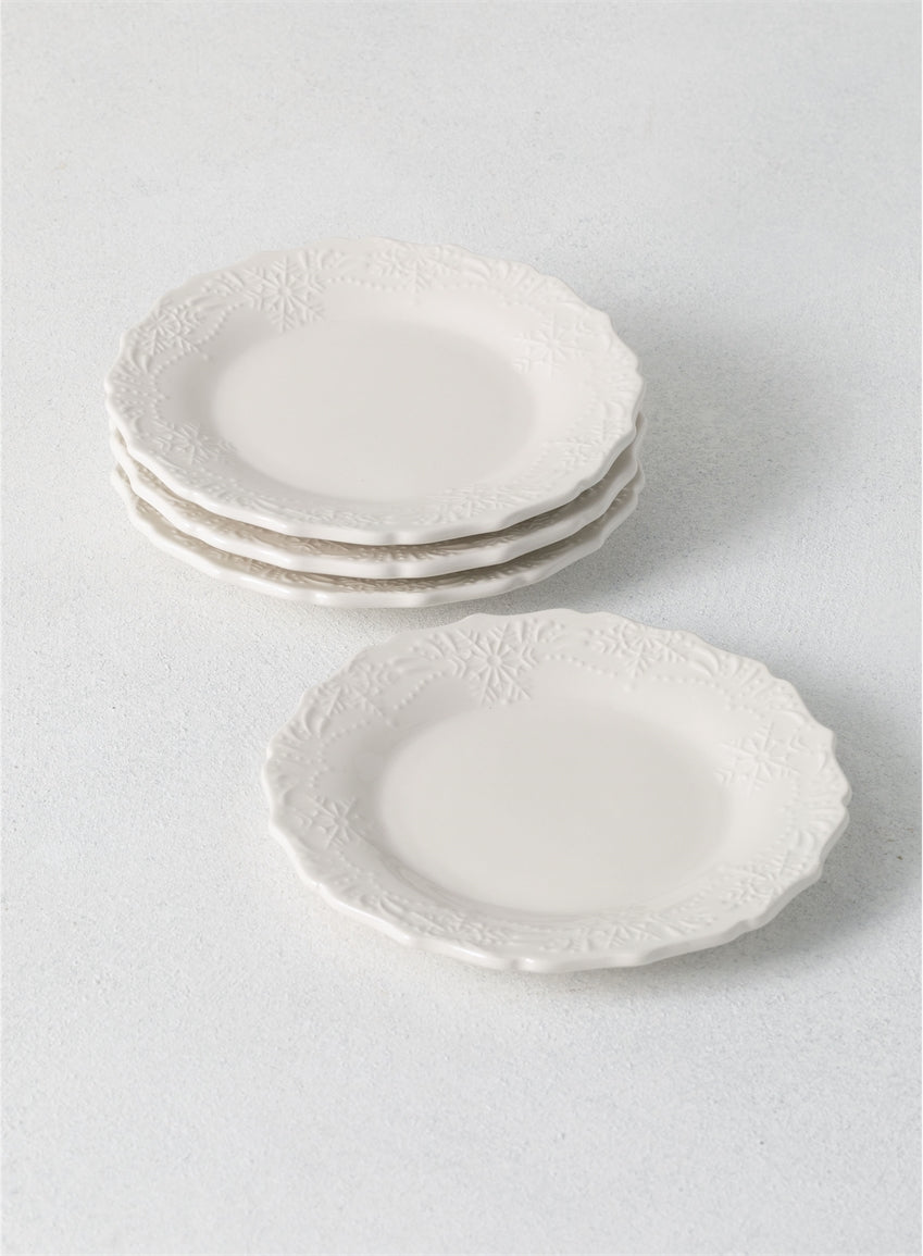 Snowflake Salad Plate