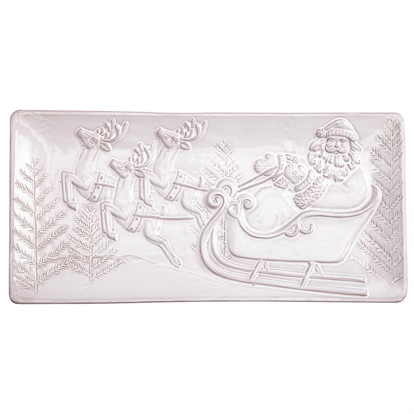Santa Hostess Tray, Gifts, Mud Pie, Laura of Pembroke