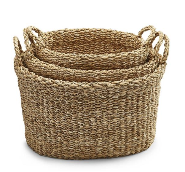 SEAGRASS BASKET OVAL (SMALL)