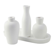WHITE PAULOWNIA VASE TRAY