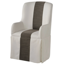 SLIP COVER CASTER ARM CHAIR