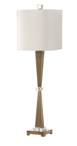 NICCOLAI BUFFET LAMP, BRUSHED NICKEL