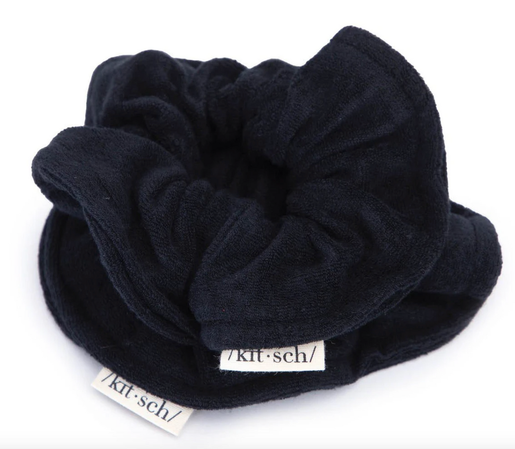 ECO-FRIENDLY TOWEL SCRUNCHIE-BLK