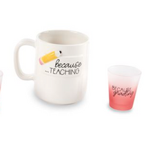 Apple Teacher Mug and Shot Set