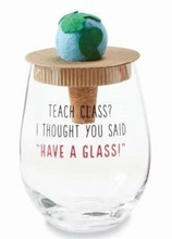PENCIL TEACHER WINE GLASS SET