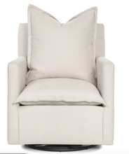 NOLA GLIDER SWIVEL NURSERY CHAIR, IVORY