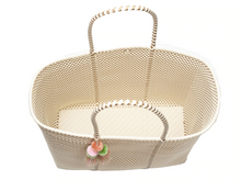 Large Open Tote-Bone/Gold