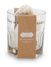 WHISKEY GLASS AND STONE SET