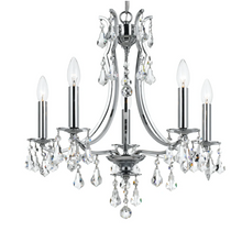 CEDAR 5 LIGHT MINI CHANDELIER, POLISHED CHROME