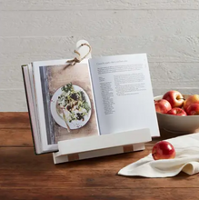 WHITE COOKBOOK HOLDER