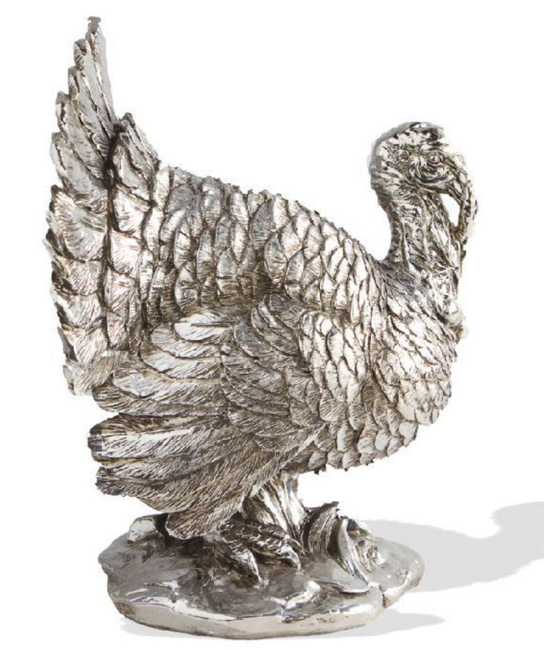 Silver Plated Standing Turkey