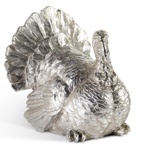 Silver Plated Sitting Turkey