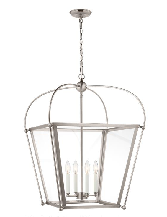 CHARLESTON 4 LIGHT TAPER CANDLE PENDANT
